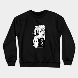 Anime Girl Wink - (No Text) Crewneck Sweatshirt